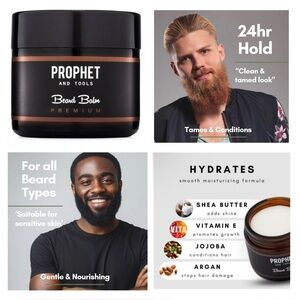 Prophet and Tools Beard Balm for Men (100g/3.5 oz)